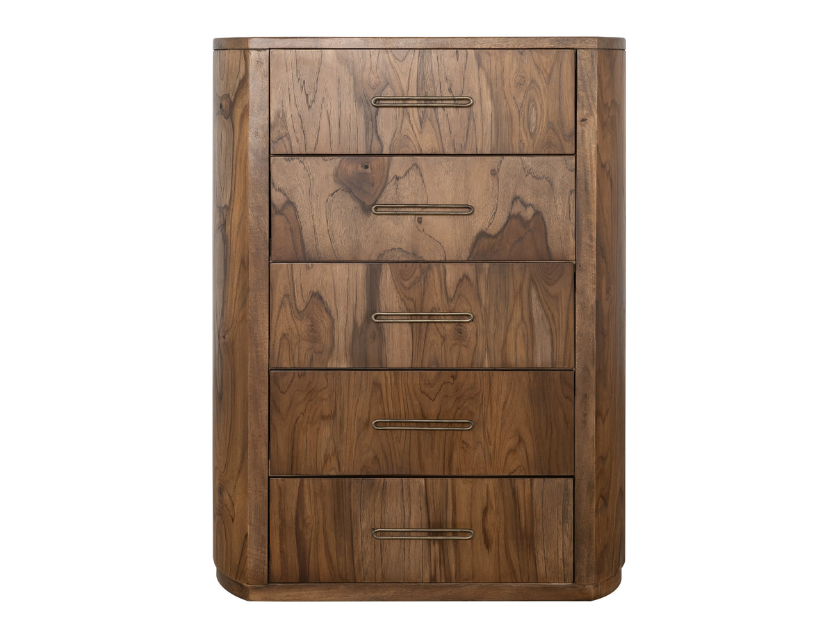Balam Chest, Brown, 5 Drawer