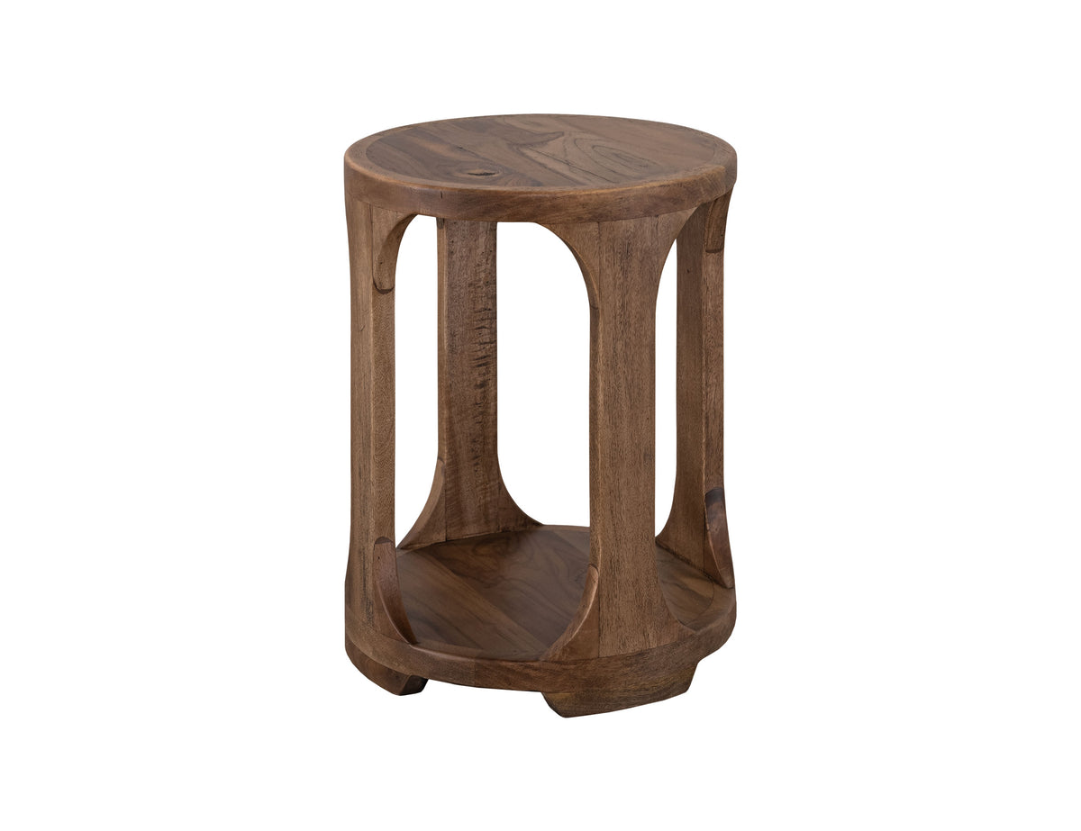 Balam Chairside Table, Brown, 1 Shelf - IFD4222CST