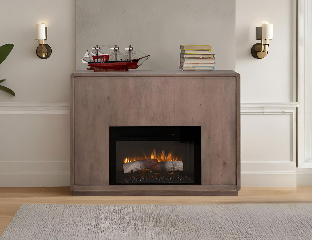 Mezquite Console, Brown, Fireplace