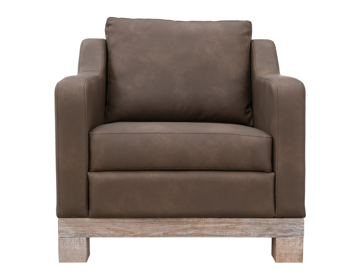 Samba Armchair, Brown, Wooden Frame & Base - IUP298-ACH-231