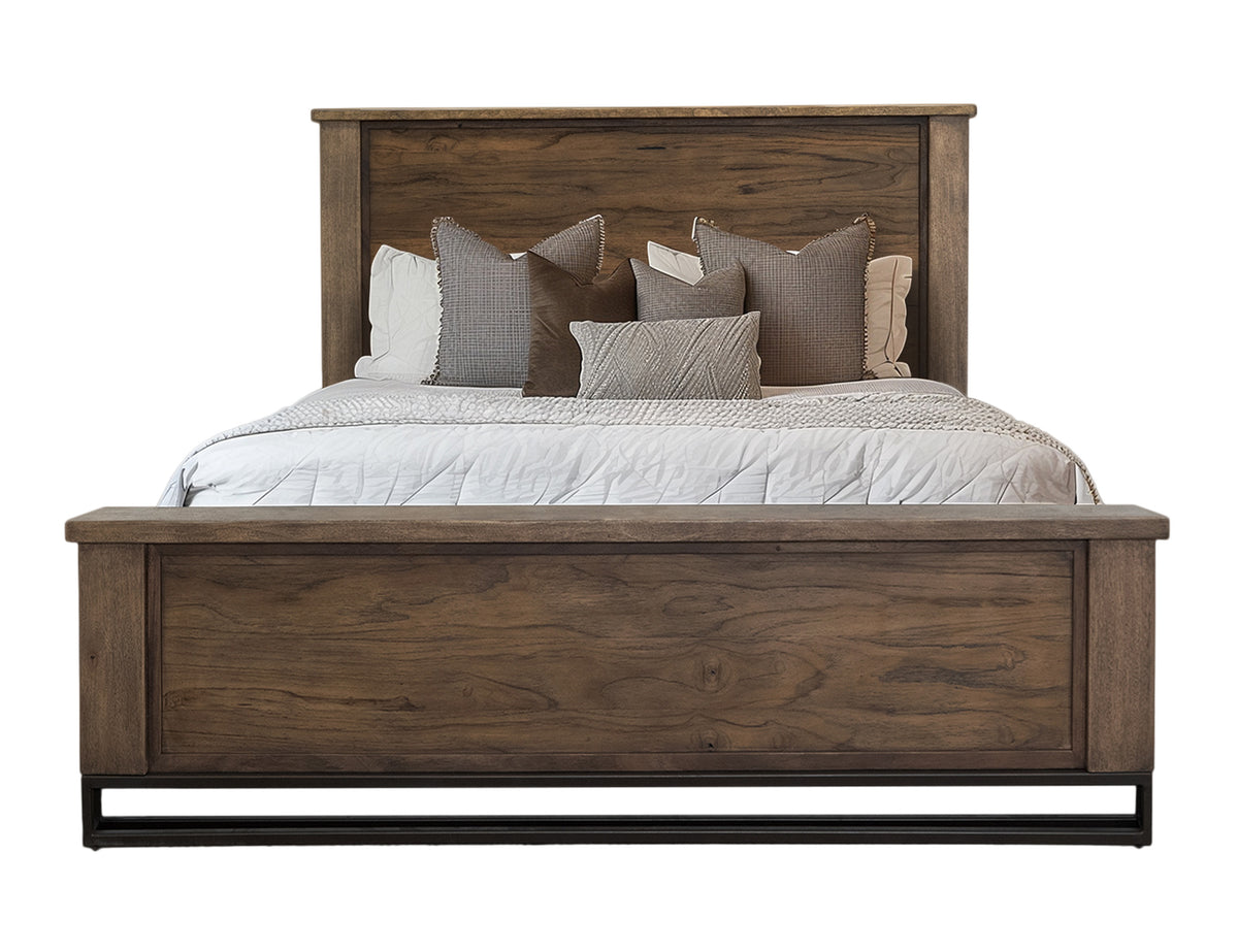 Natural Teca Platform, Brown, 6/6 Eastern King
