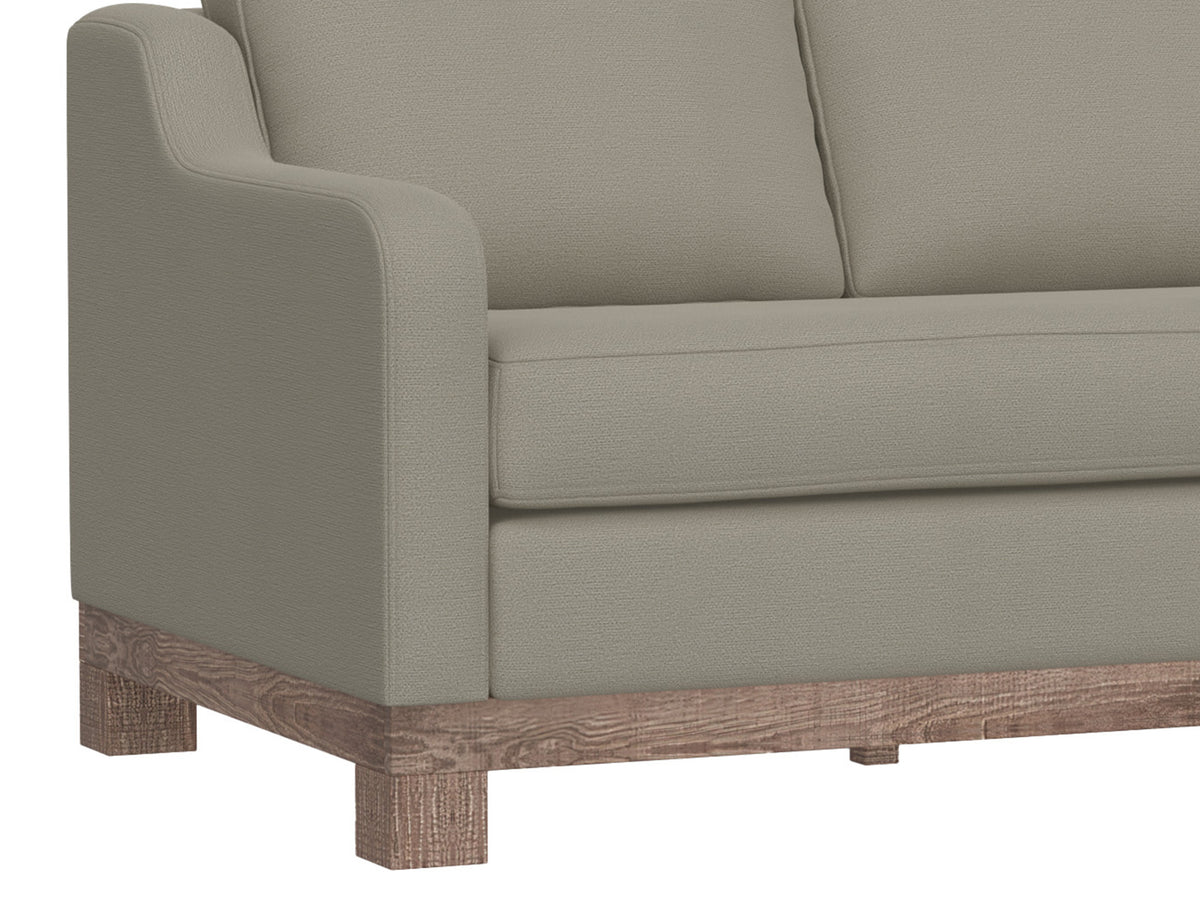 Samba Loveseat, Gray, Wooden Frame & Base, Sectional - IUP298-LOV-LF-151