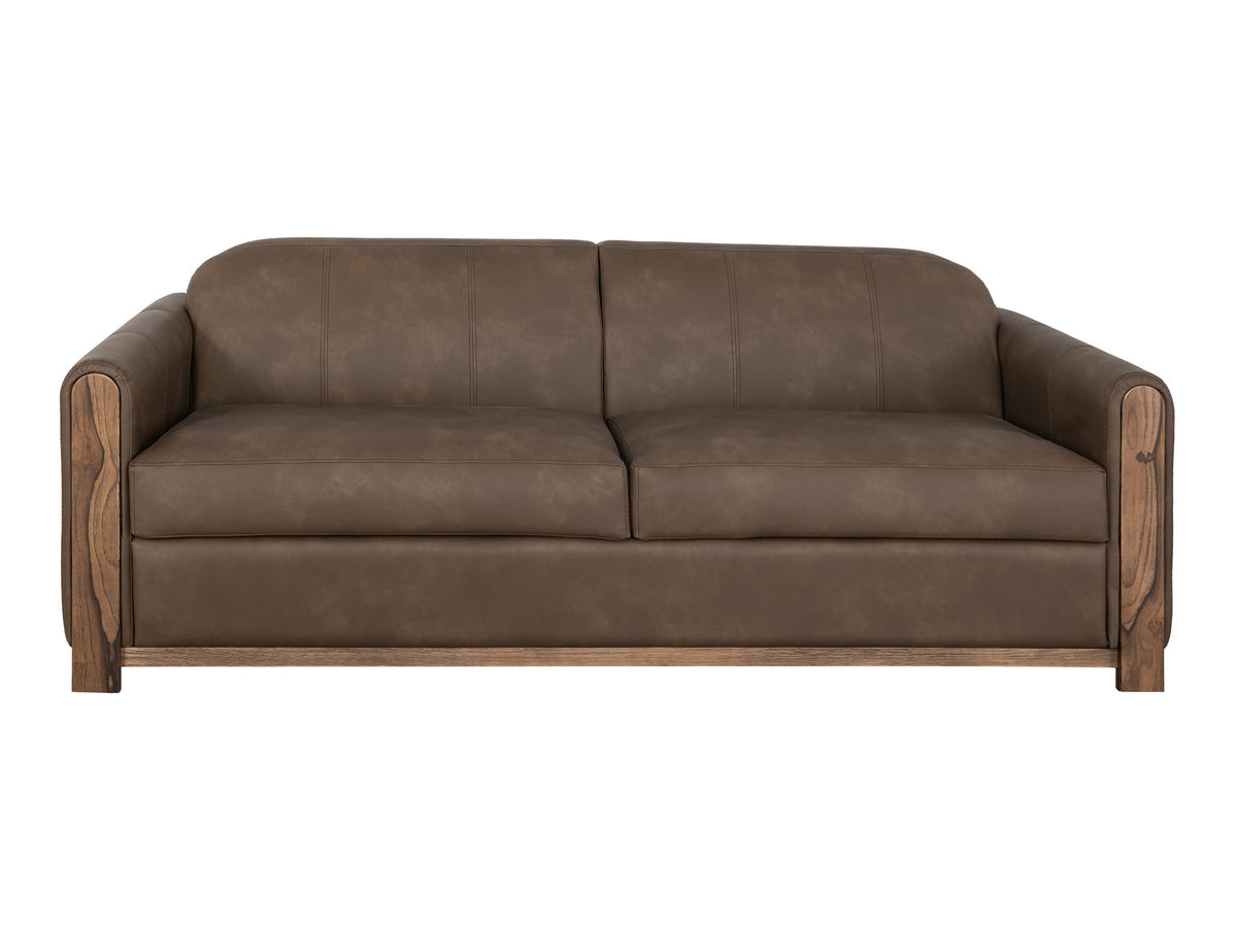 Balam Sofa, Brown, Wooden Frame & Base, Two-Cushion - IUP422-SOF-231