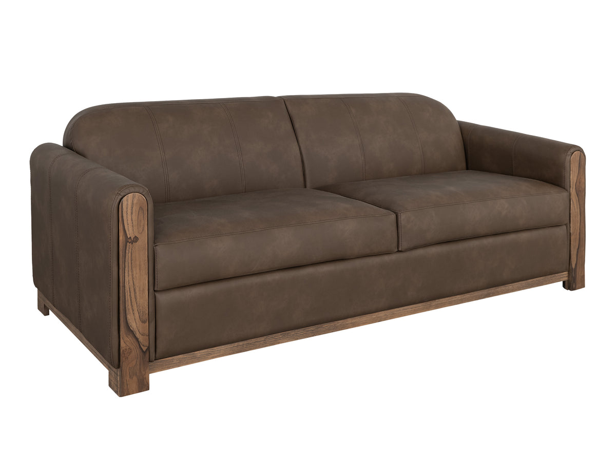 Balam Sofa, Brown, Wooden Frame & Base, Two-Cushion - IUP422-SOF-231