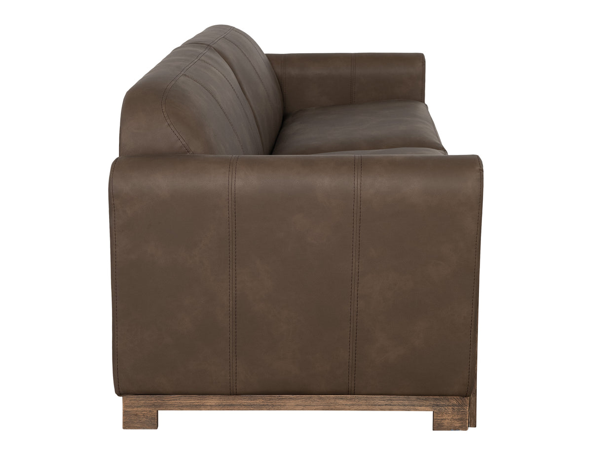 Balam Sofa, Brown, Wooden Frame & Base, Two-Cushion - IUP422-SOF-231