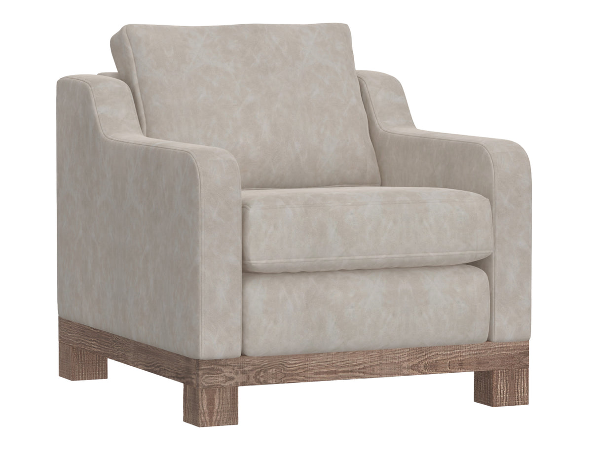 Samba Armchair, Gray, Wooden Frame & Base - IUP298-ACH-210