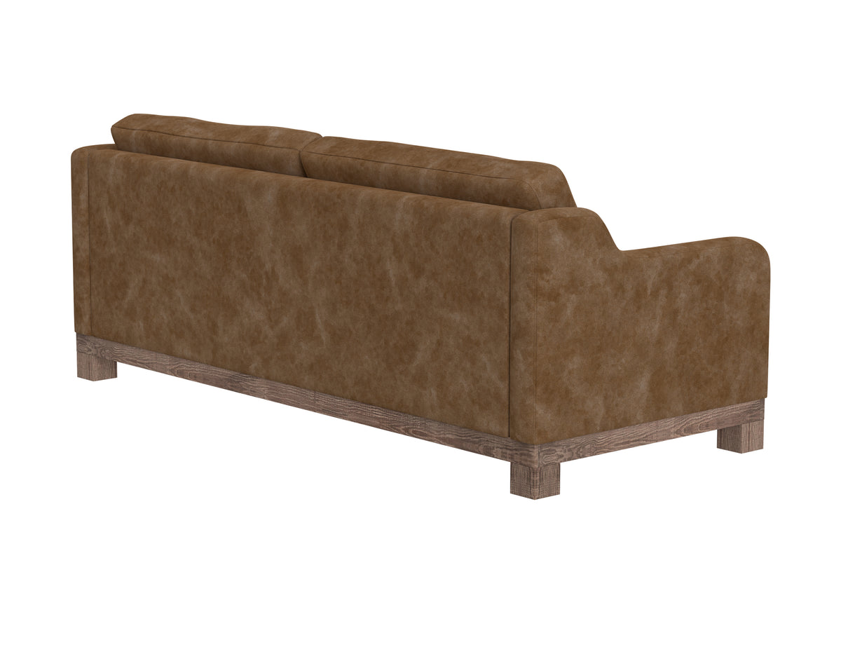 Samba Sofa, Orange, Wooden Frame & Base, Two-Cushion