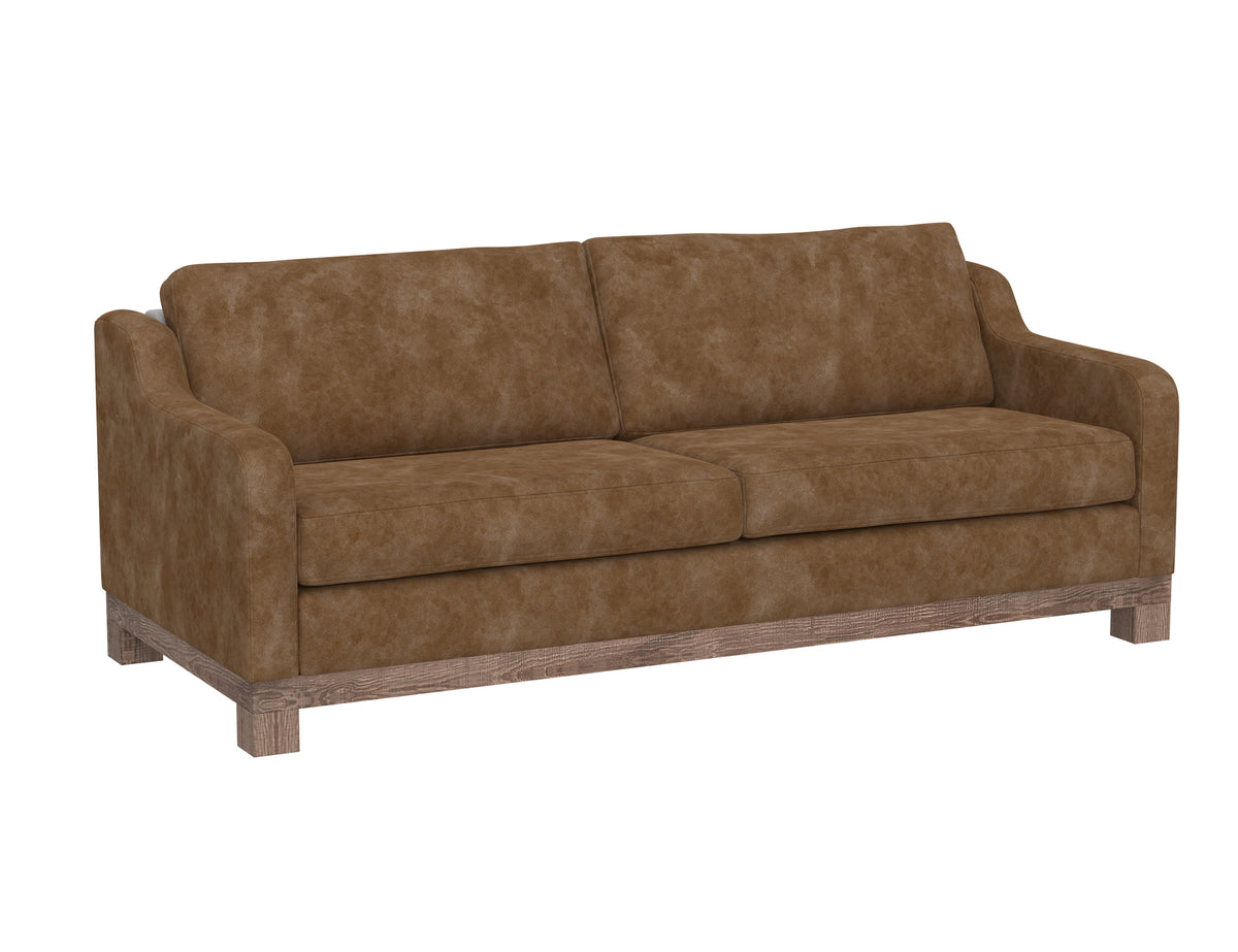 Samba Sofa, Orange, Wooden Frame & Base, Two-Cushion