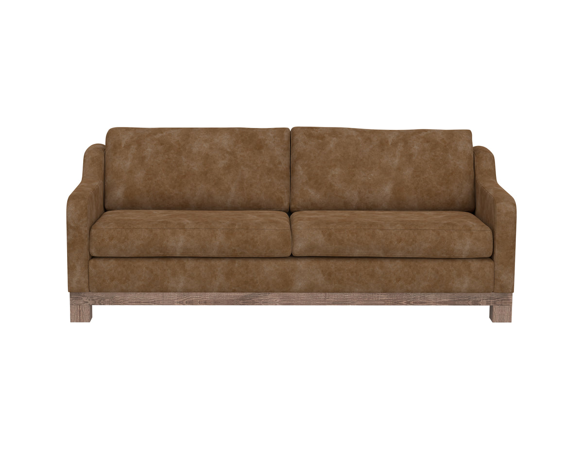 Samba Sofa, Orange, Wooden Frame & Base, Two-Cushion