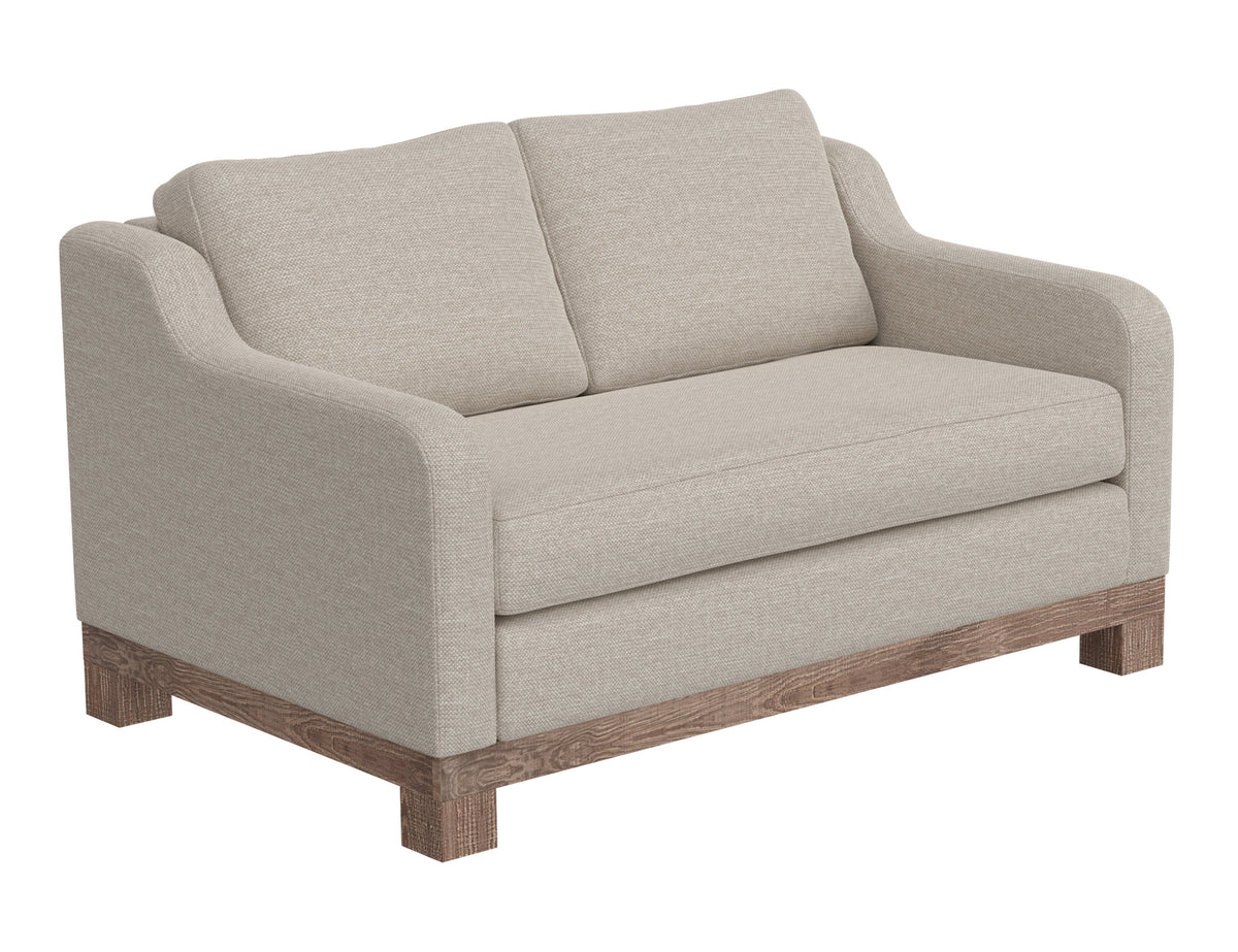 Samba Loveseat, Beige, Wooden Frame & Base - IUP298-LOV-161
