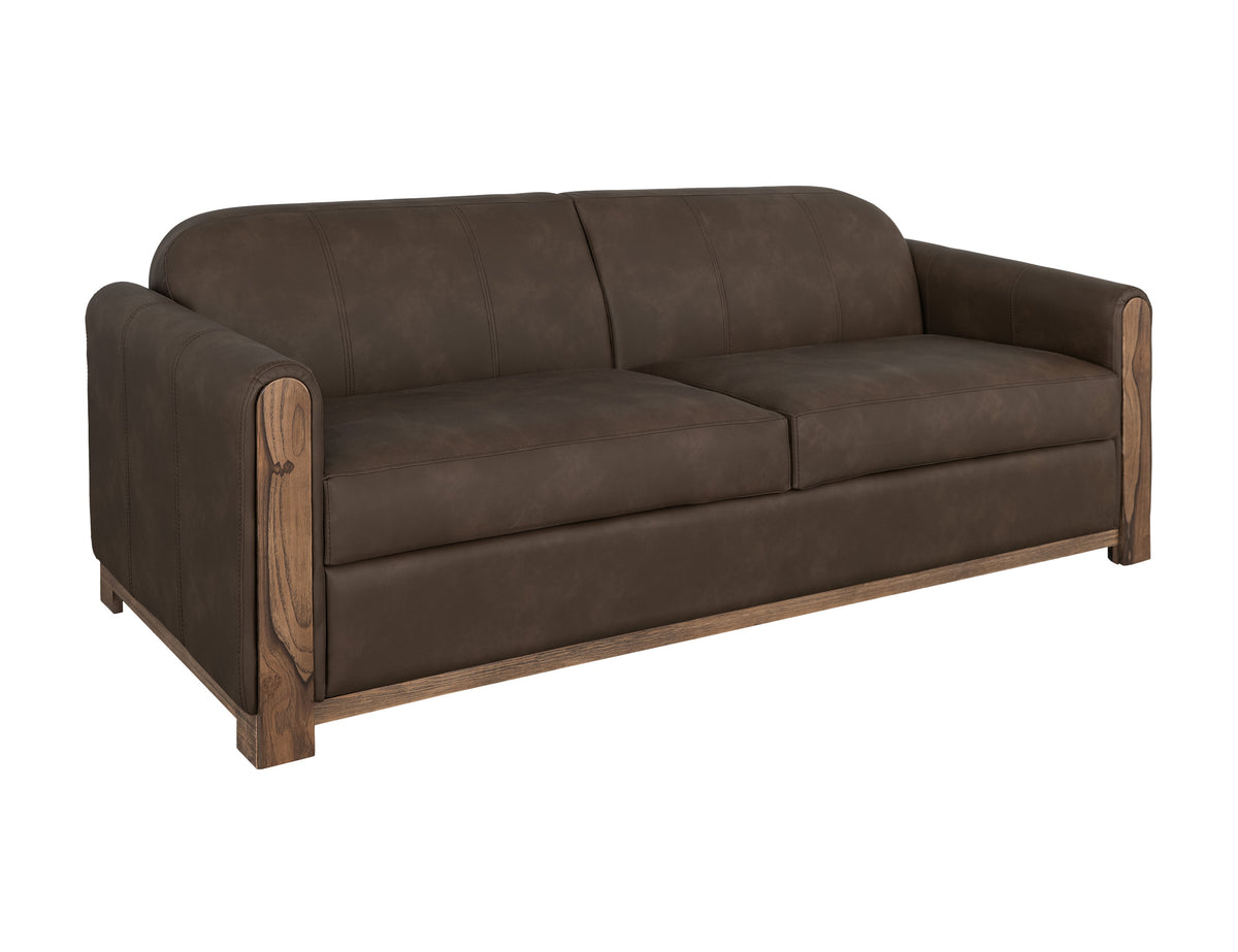 Balam Sofa, Brown, Wooden Frame & Base, Two-Cushion - IUP422-SOF-212