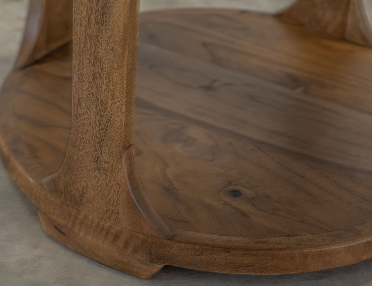 Balam Chairside Table, Brown, 1 Shelf - IFD4222CST