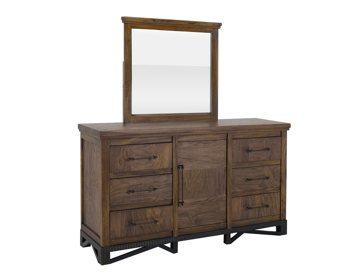 Walnut Mirror, Brown