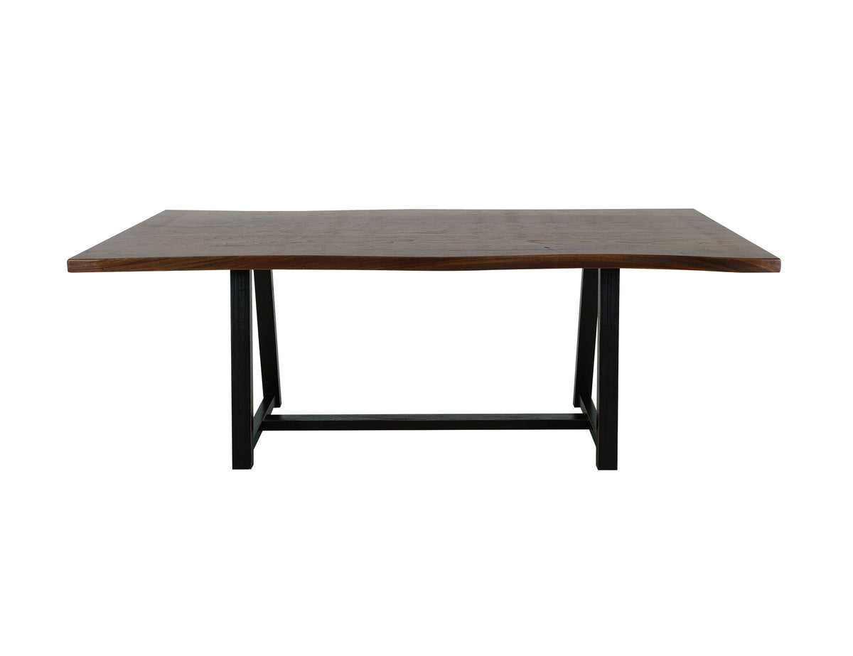 Walnut Table, Brown, Trestle Dining