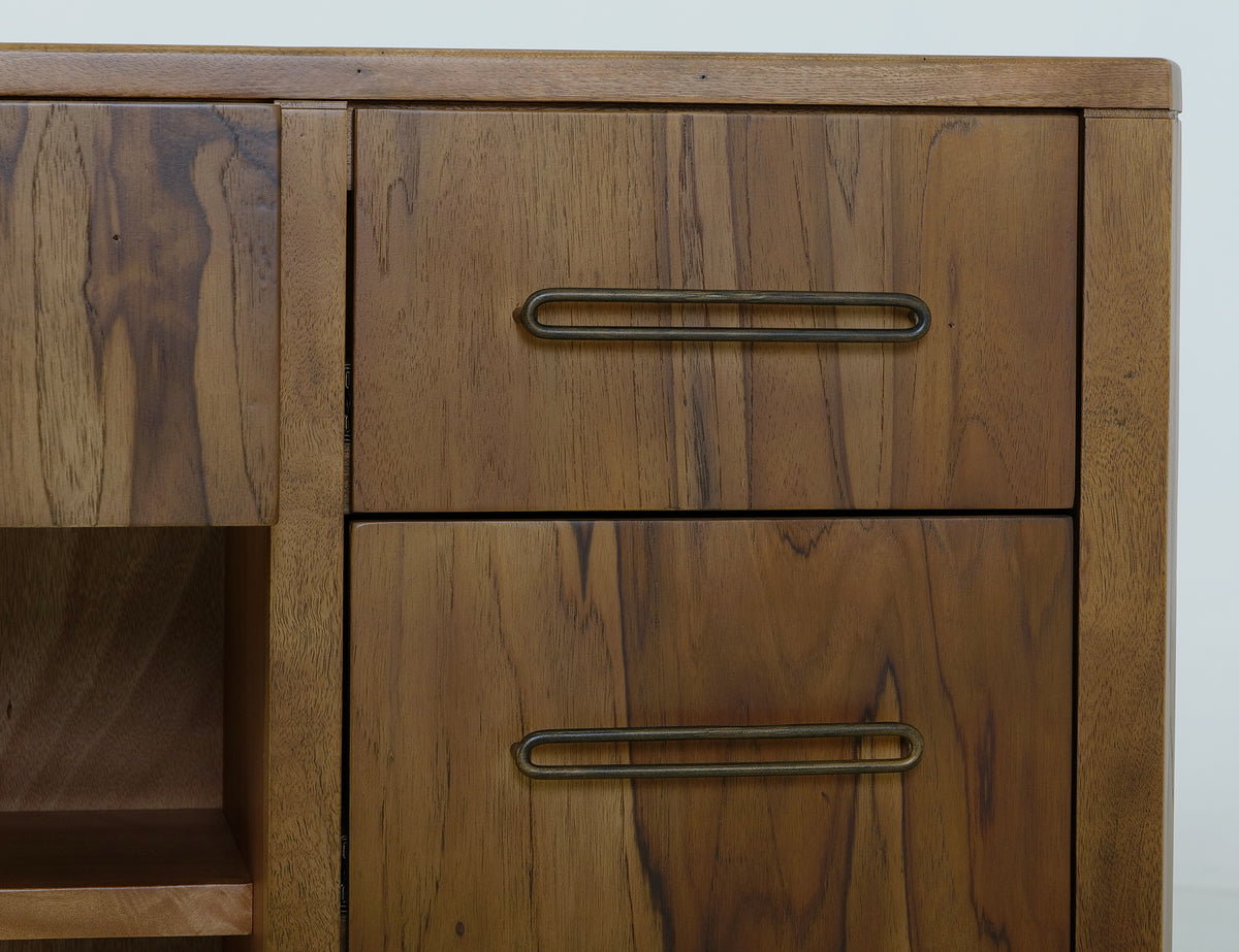 Balam Console, Brown, 7 drawer, 1 Shelf