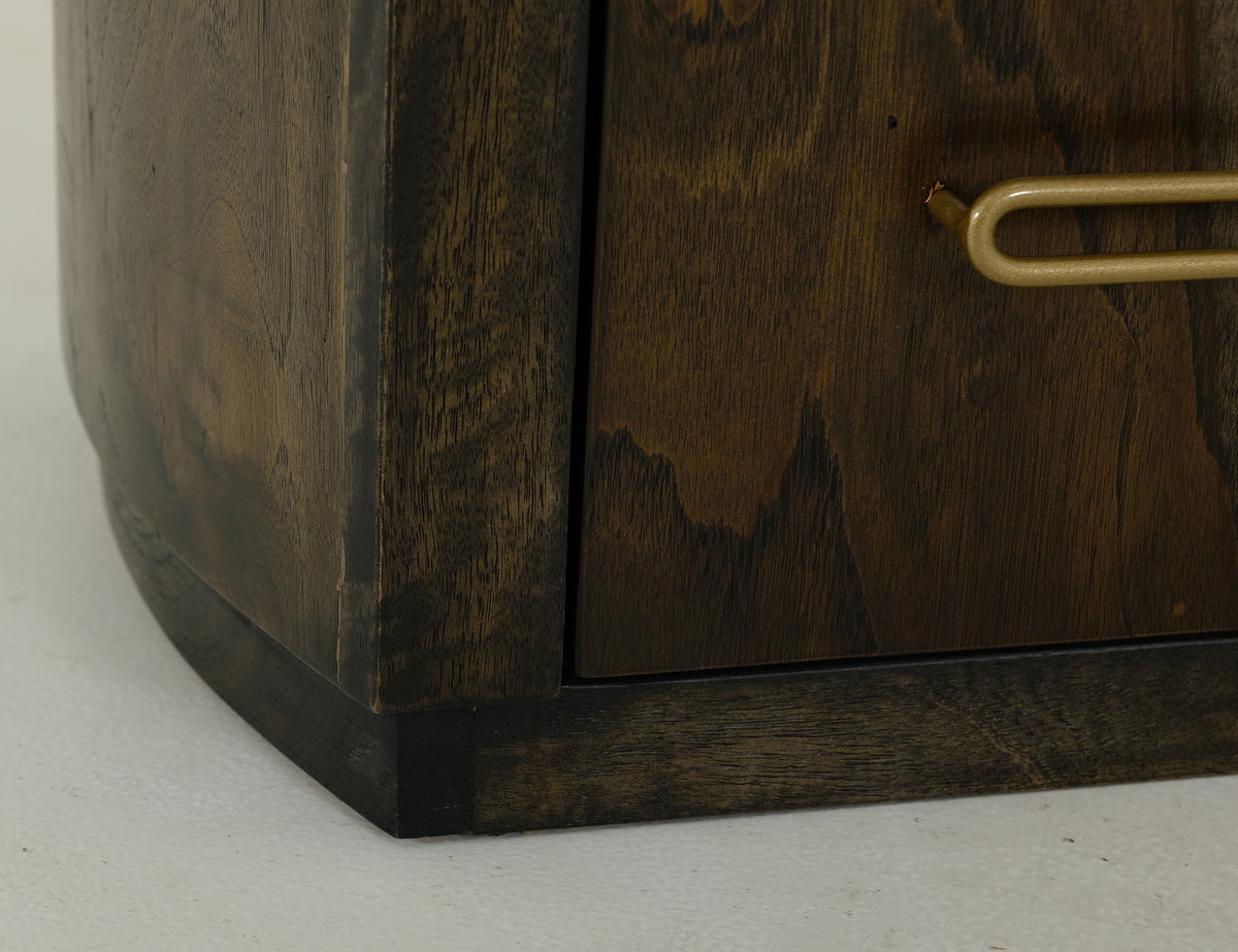 Black Balam Console, Black, 7 Drawer