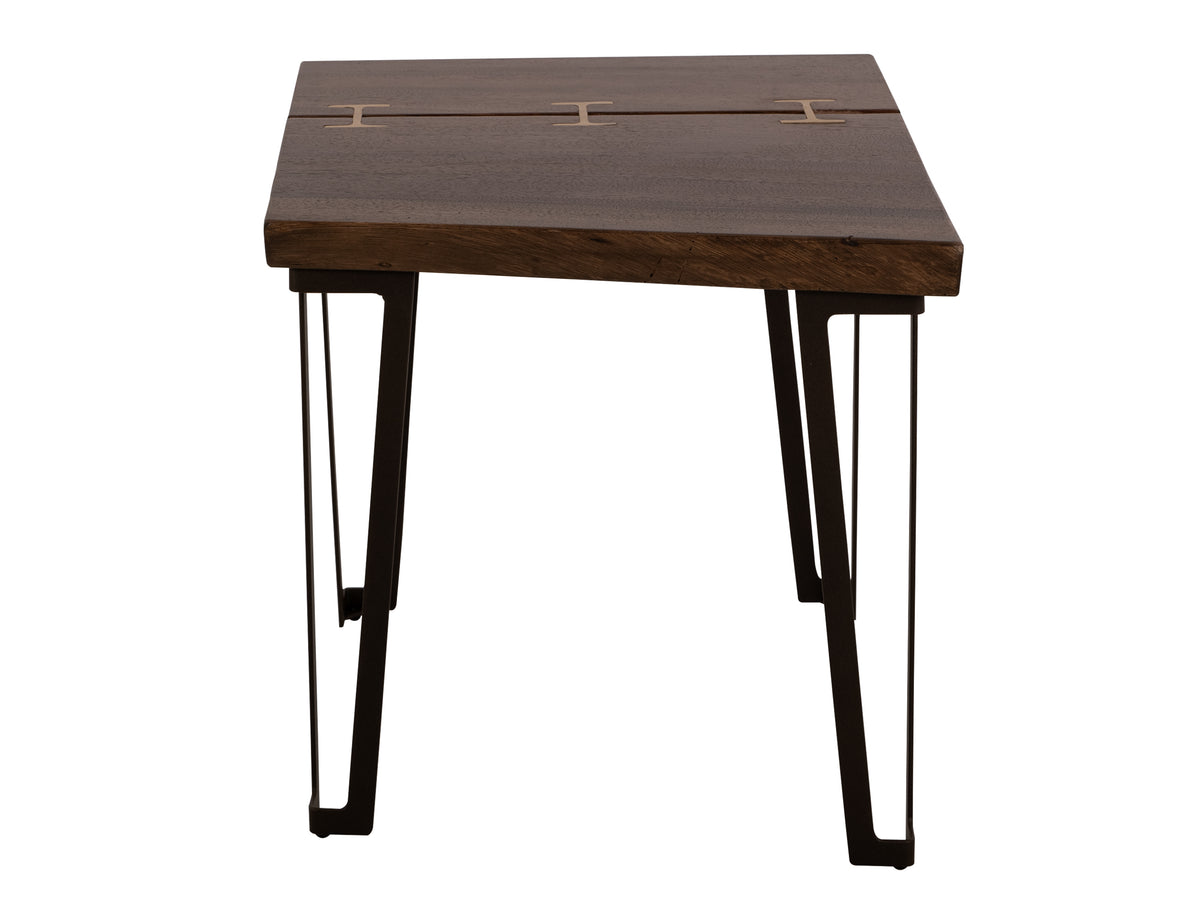 Walnut End Table, Brown