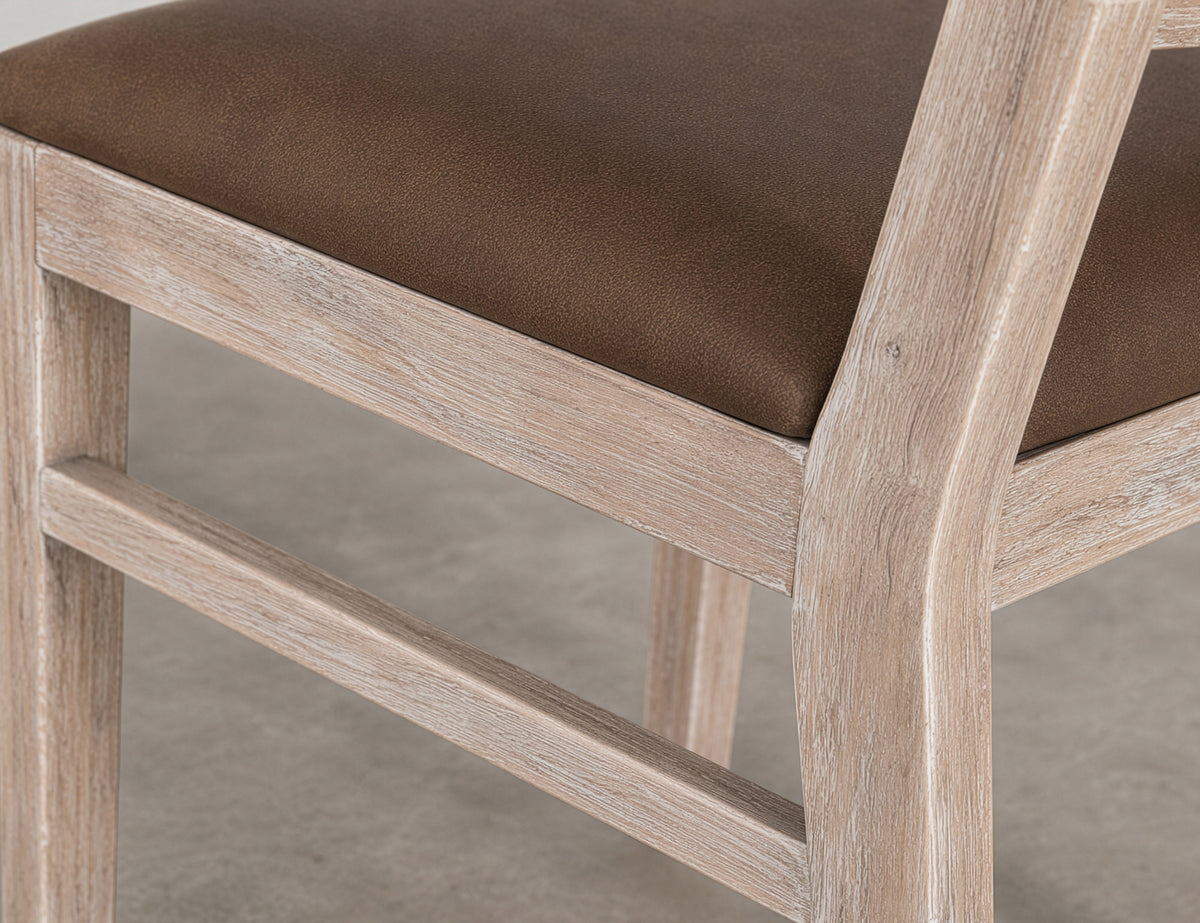 White Balam Chair, White, Wooden