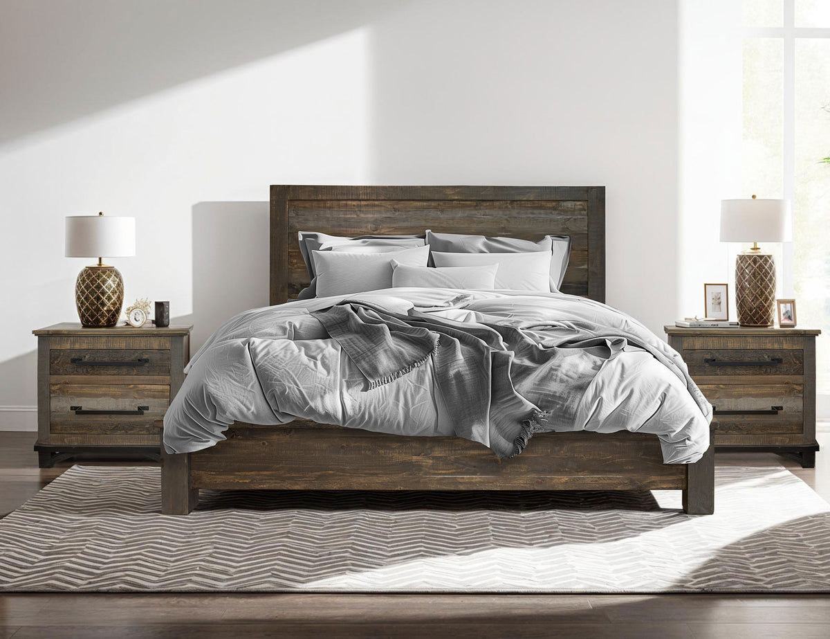 Loft Brown Queen Bed
