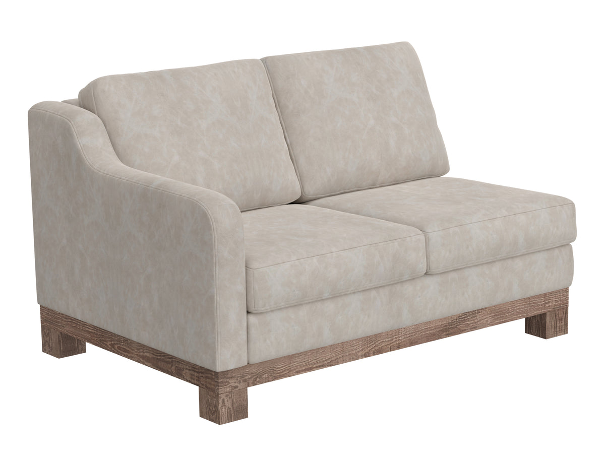 Samba Loveseat, Gray, Wooden Frame & Base, Sectional - IUP298-LOV-LF-210