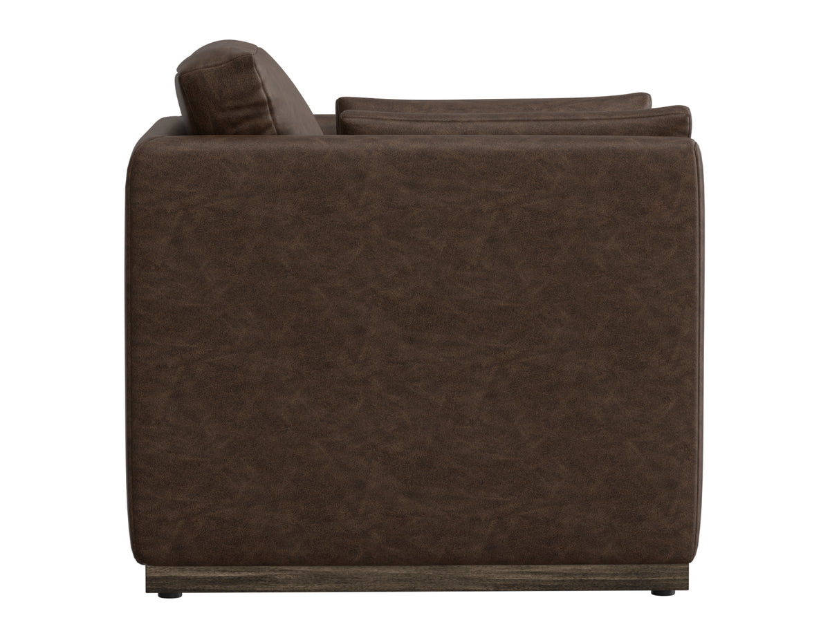 Vallarta Armchair, Brown, Wooden Frame & Base - IUP882-ACH-212