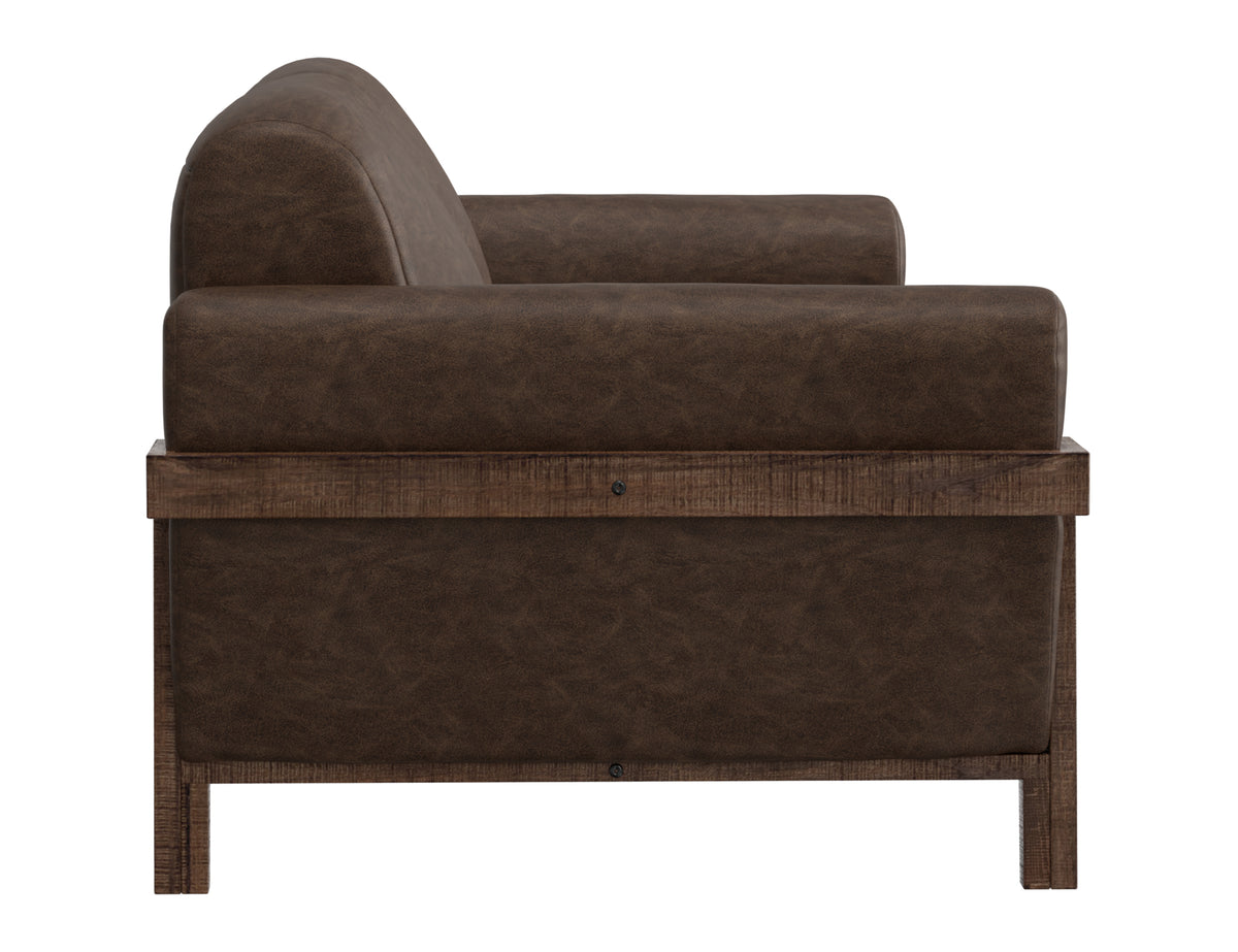Loft Brown Sofa, Brown, Wooden Frame & Base - IUP644-SOF-212