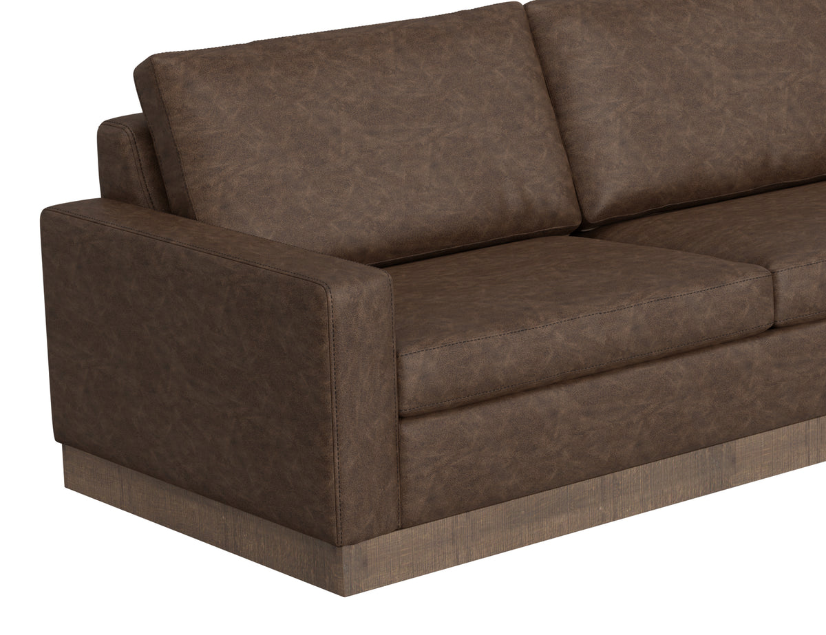 Georgia Sofa, Brown, Wooden Frame & Base - IUP722-SOF-212