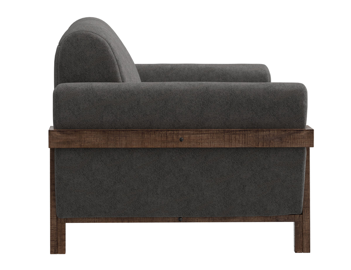 Loft Brown Sofa, Gray, Wooden Frame & Base - IUP644-SOF-121