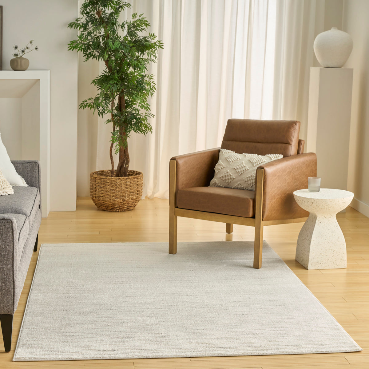 Ivory Hues IVH04 Ivory Grey Rug