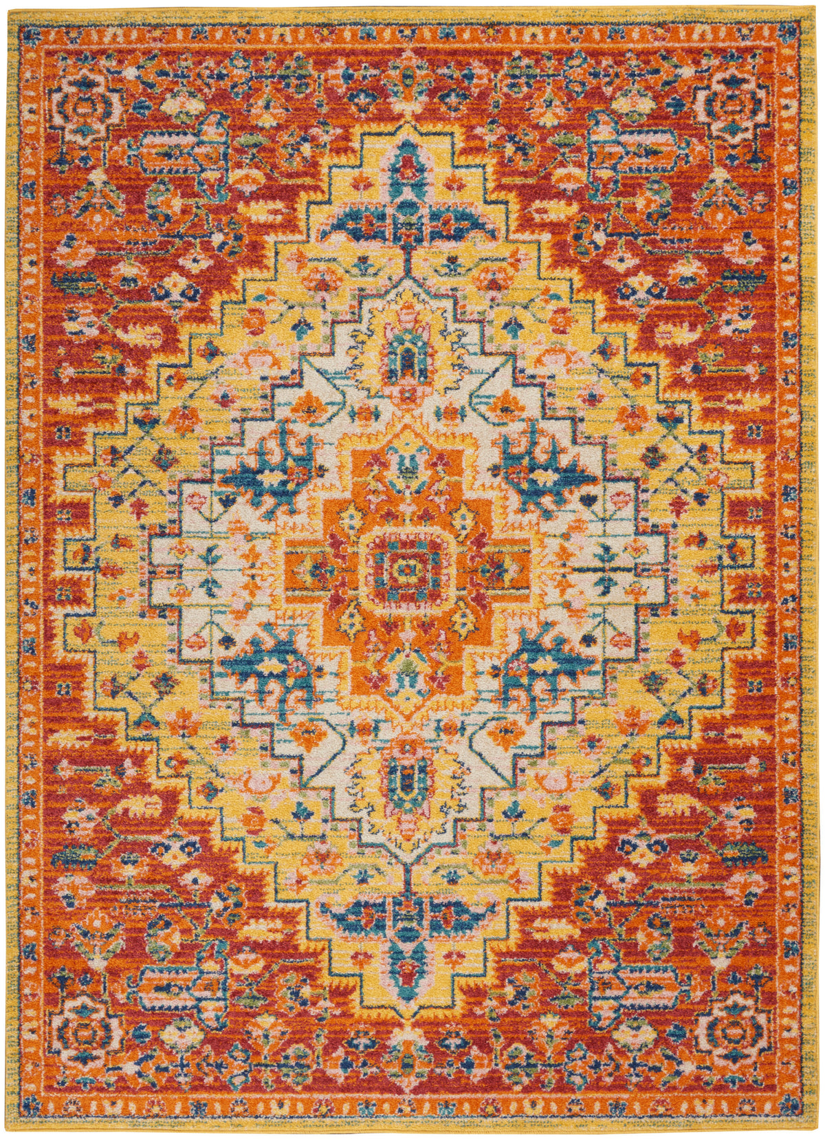 Allur ALR04 Red Multicolor Rug