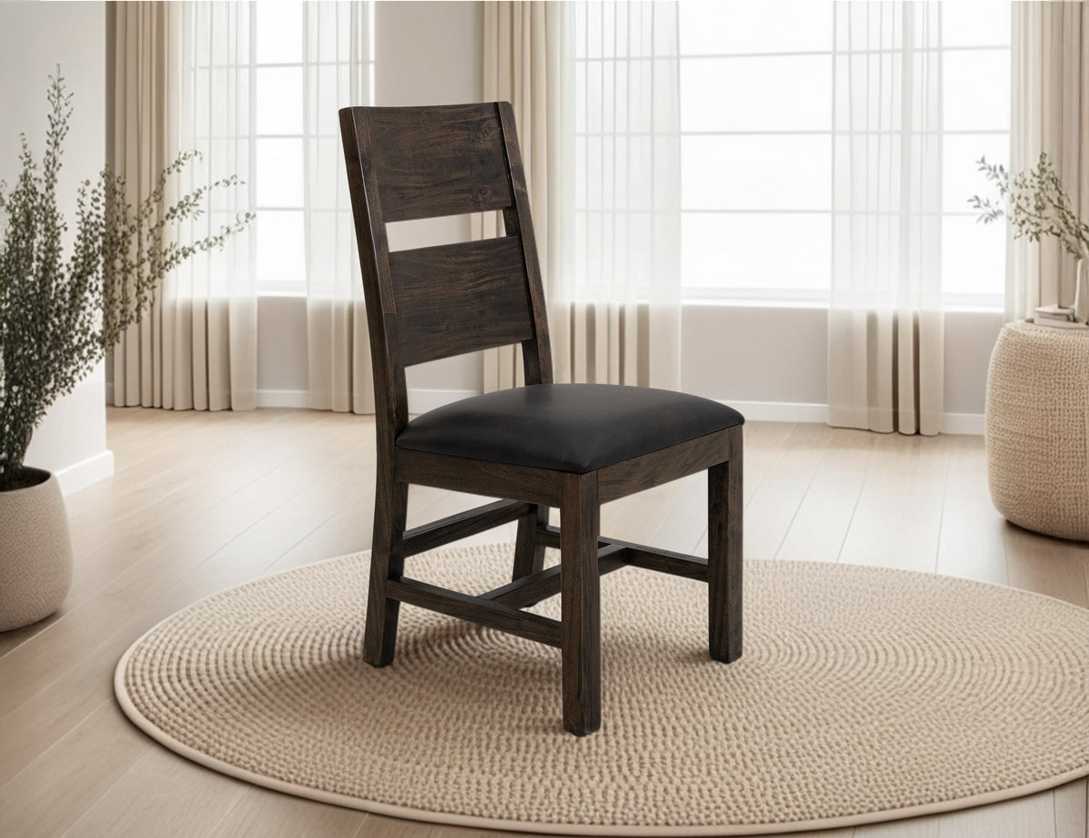 Dark Teak Chair, Wooden