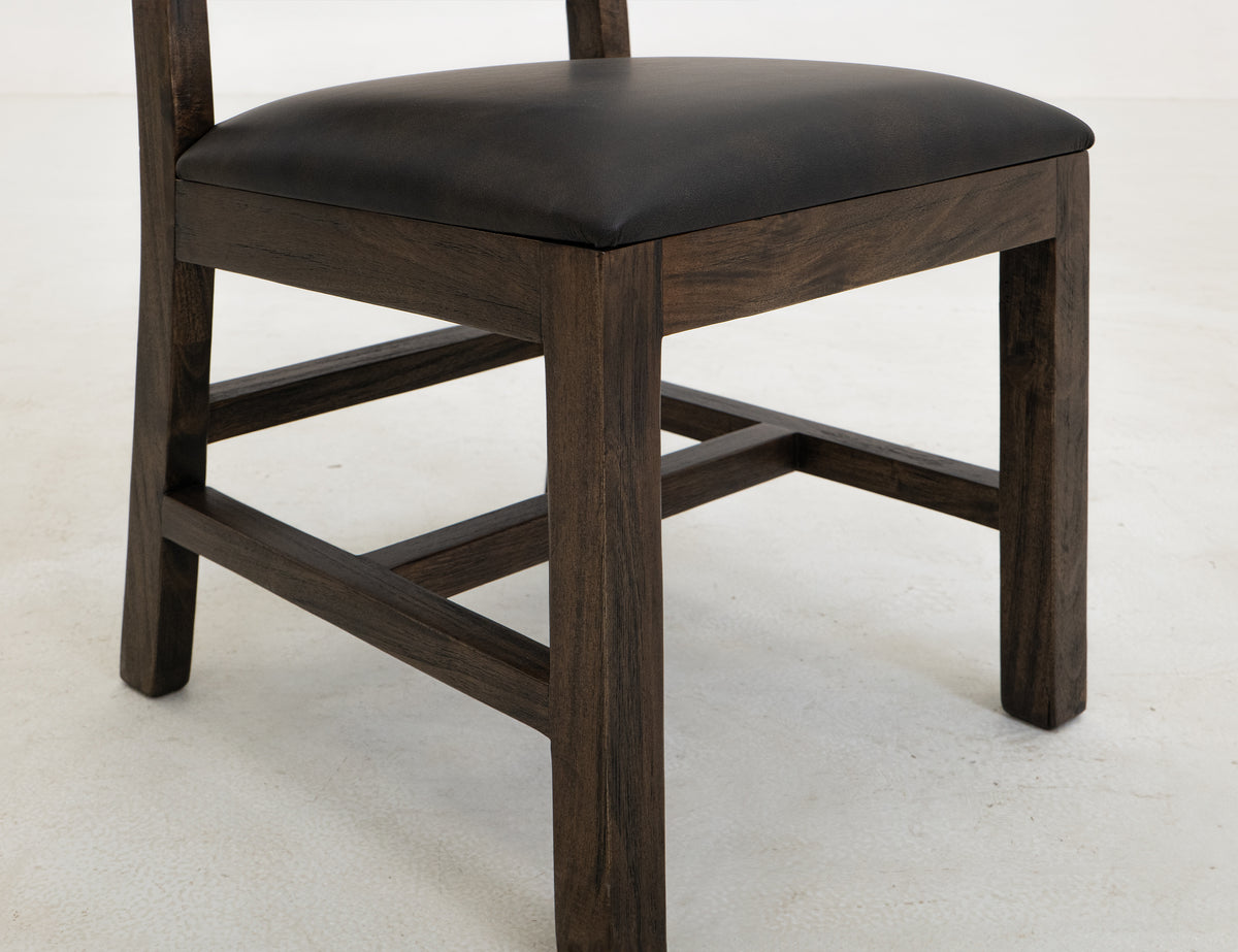 Dark Teak Chair, Wooden