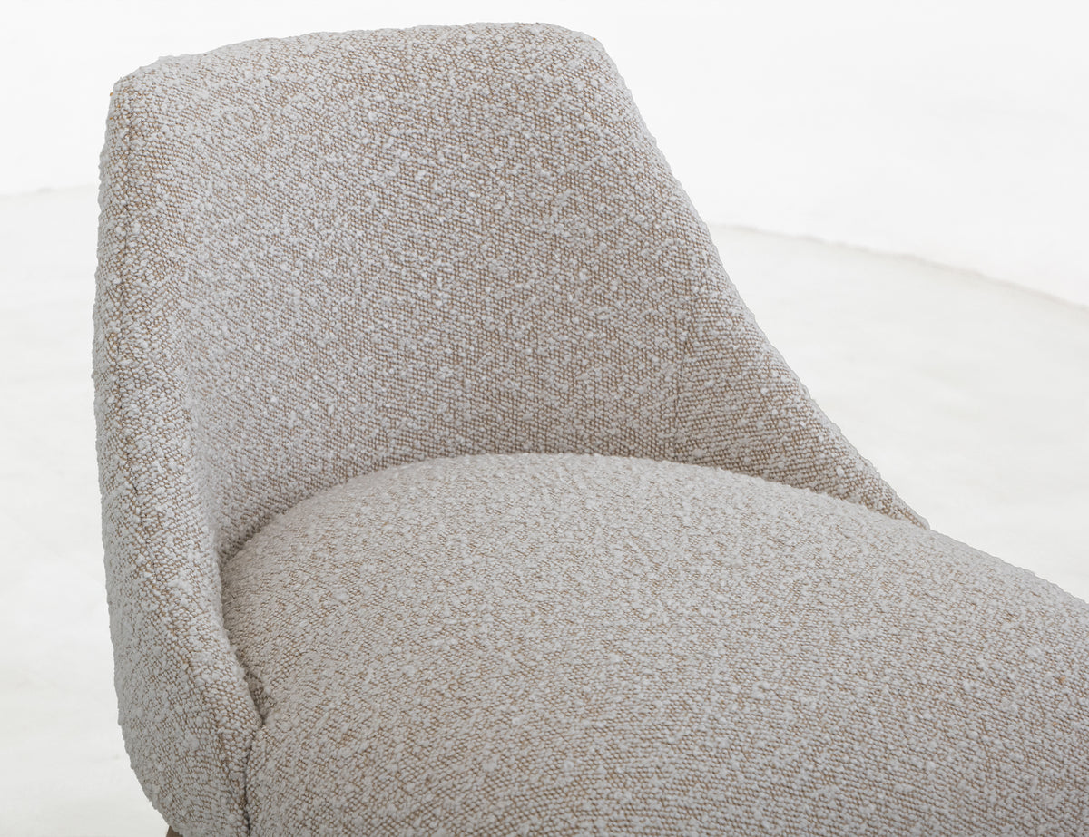 Emma Upholstered Barstool, White, Wooden Frame, Barstool 30"