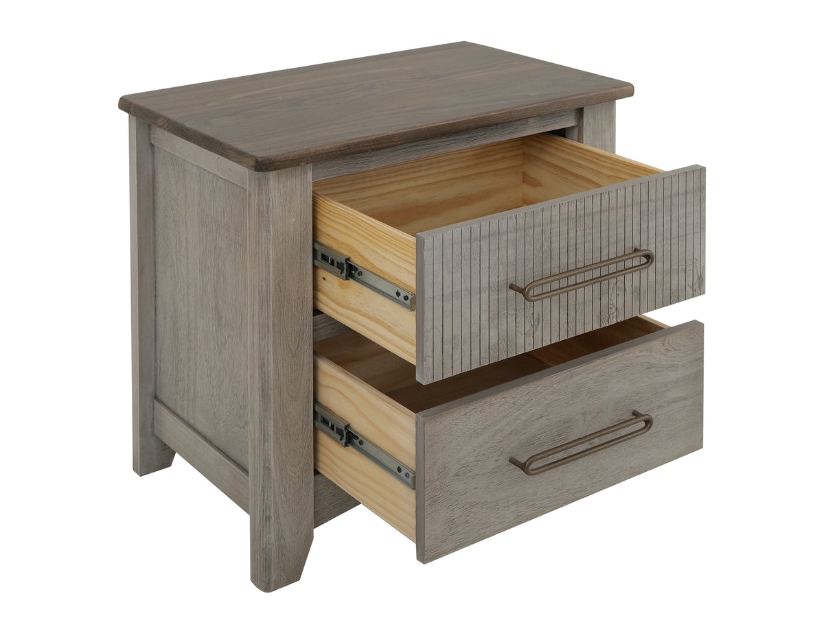 Ridge Nightstand, 2 Drawer