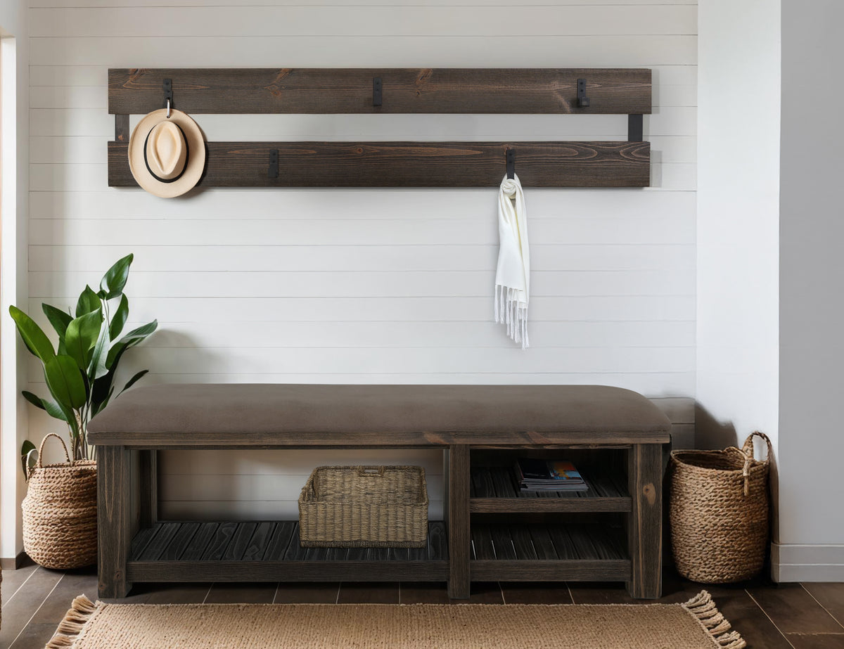 Dutton Hall Tree, Coat rack and bench