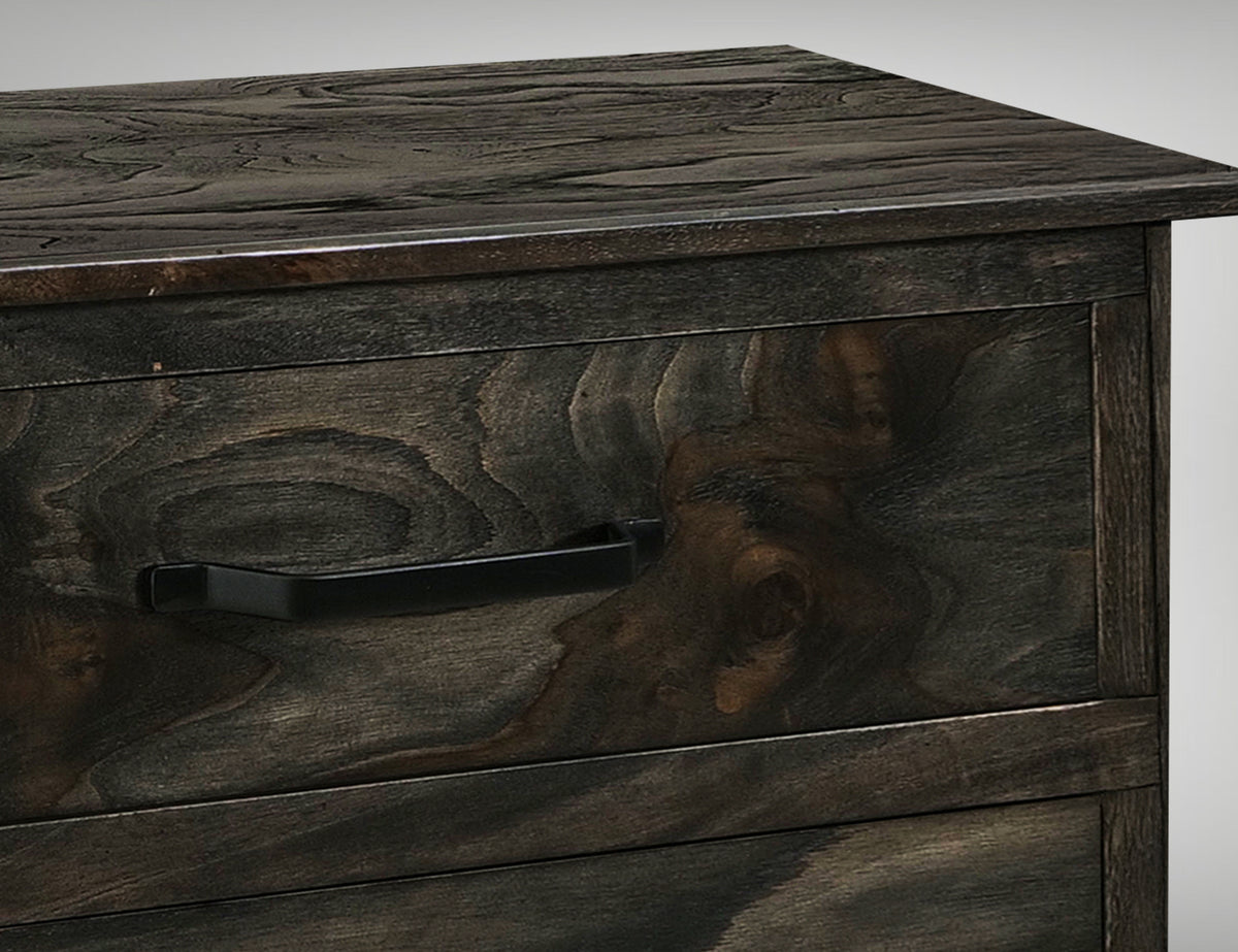 Dark Teak Chest, 5 Drawer