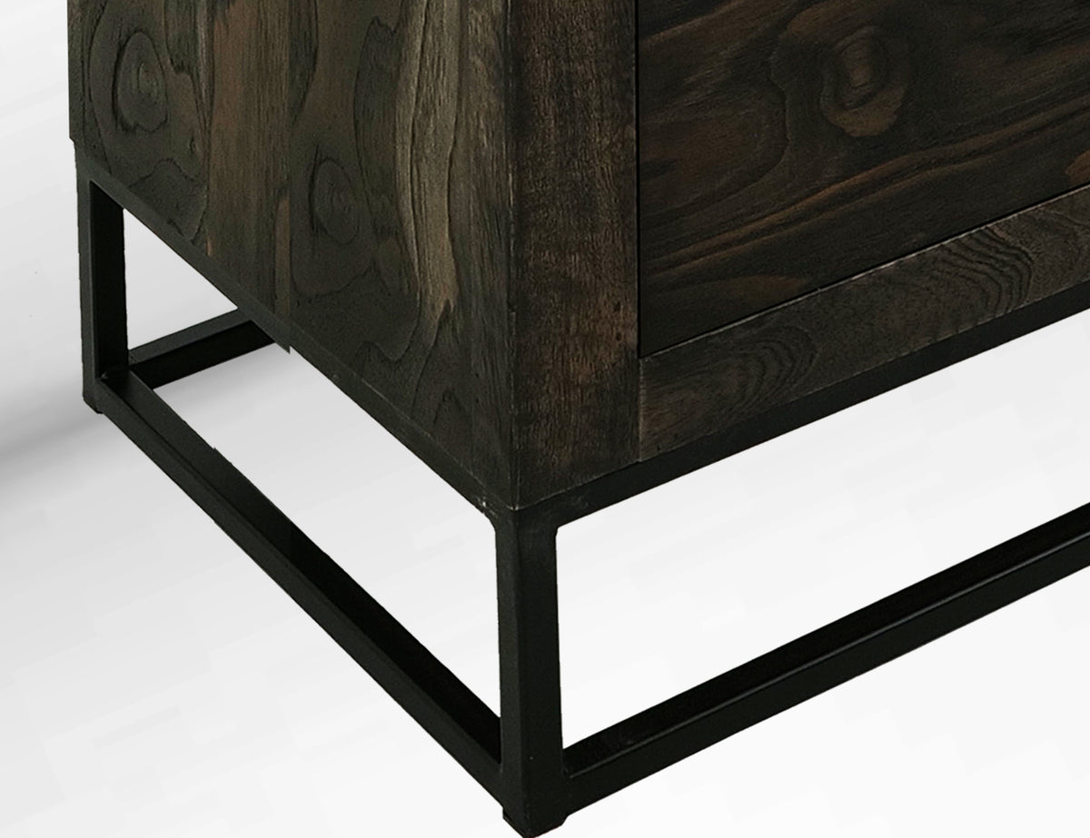 Dark Teak Dresser, 6 Drawer