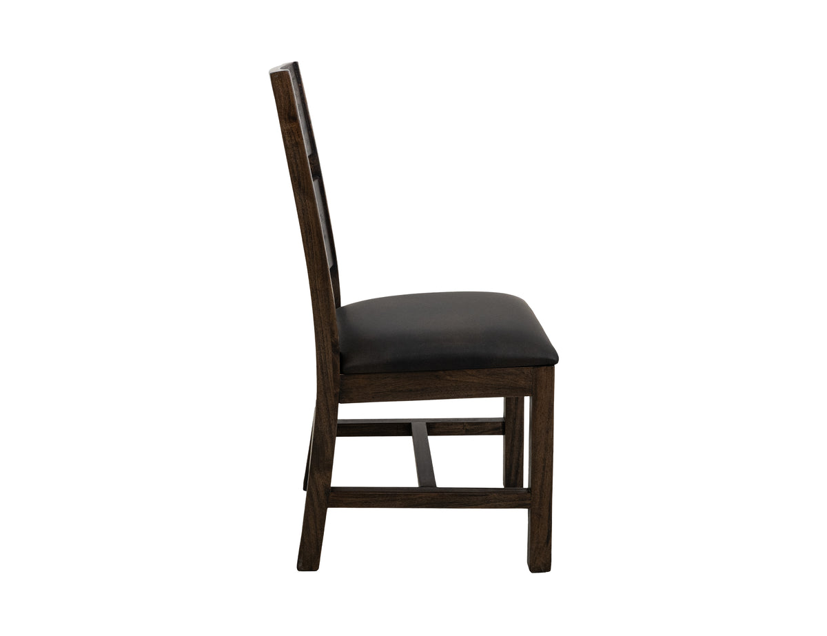 Dark Teak Chair, Wooden
