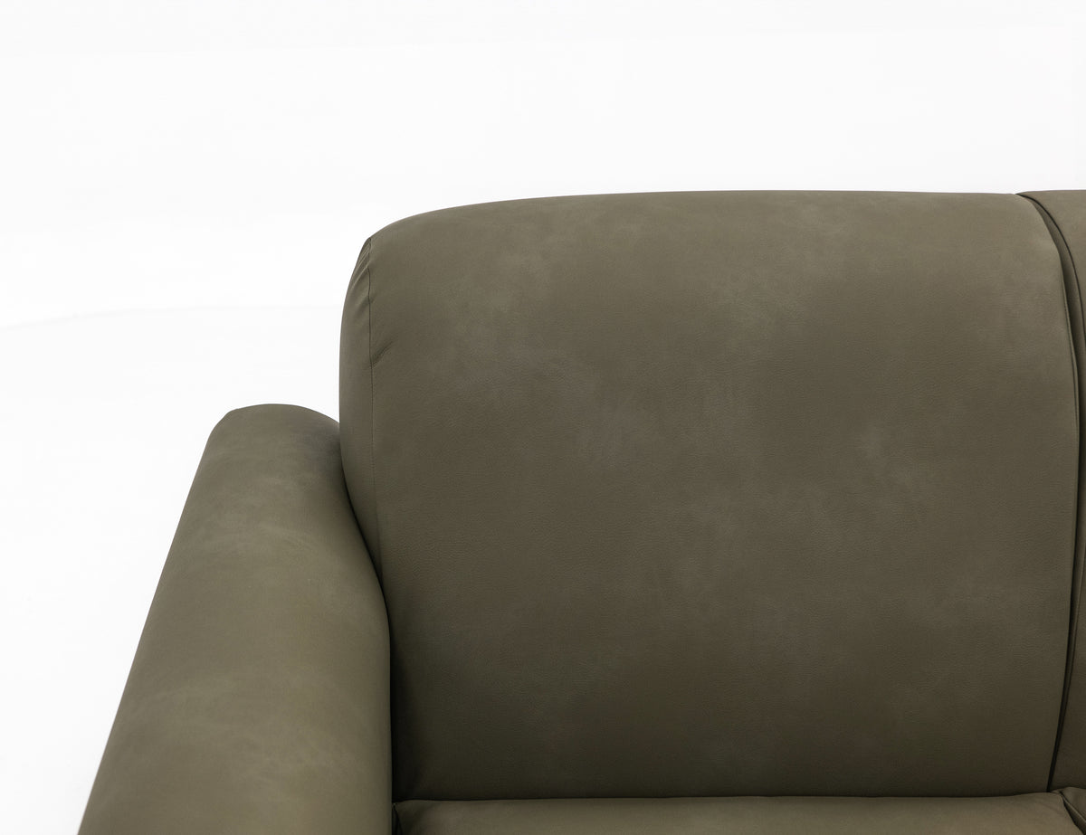 Mezquite Sofa, Green, Wooden Frame & Base