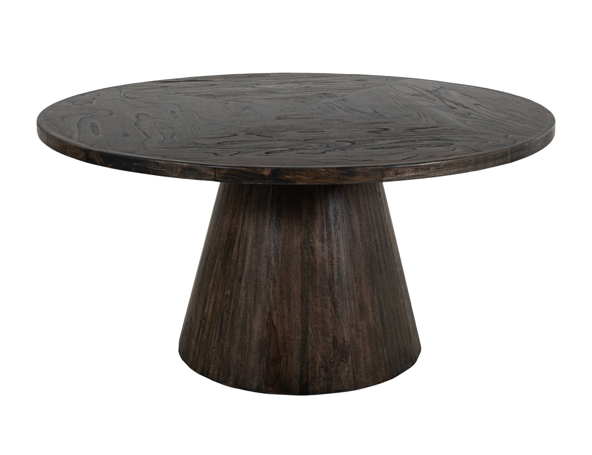 Black Balam Round Table, Black, Base