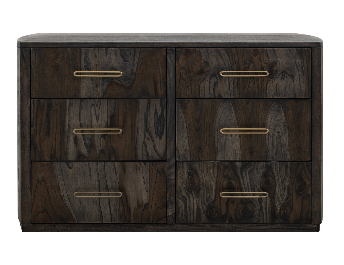 Black Balam Dresser, Black, 6 Drawer