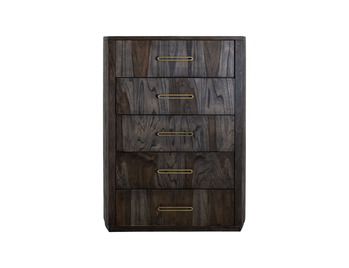 Black Balam Chest, Black, 5 Drawer