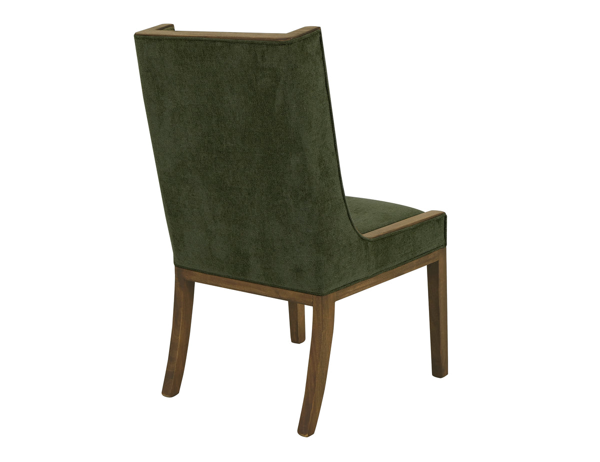 Mezquite Upholstered Chair, Green, Wooden Chair