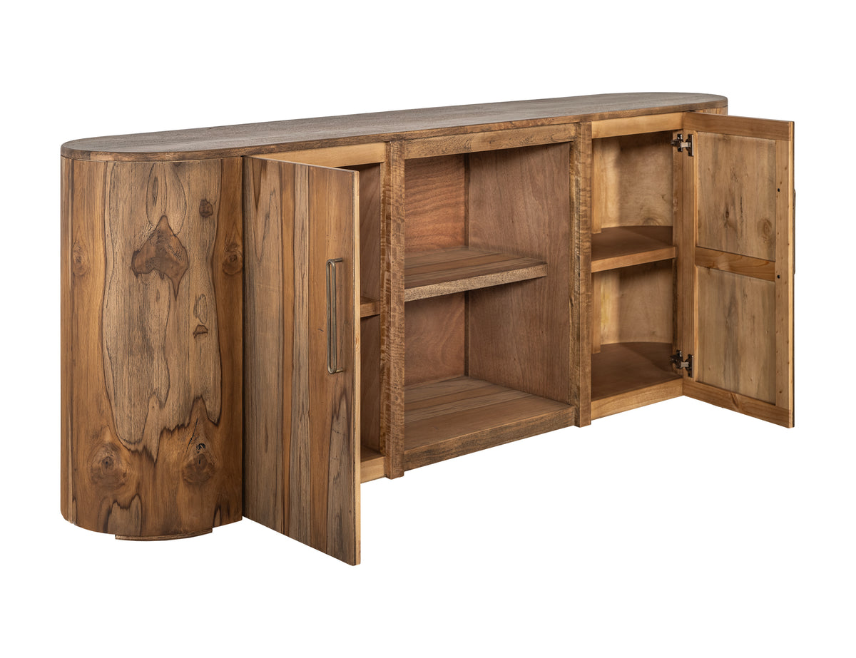 Balam TV Stand, Brown, 2 Door, TV Stand 80