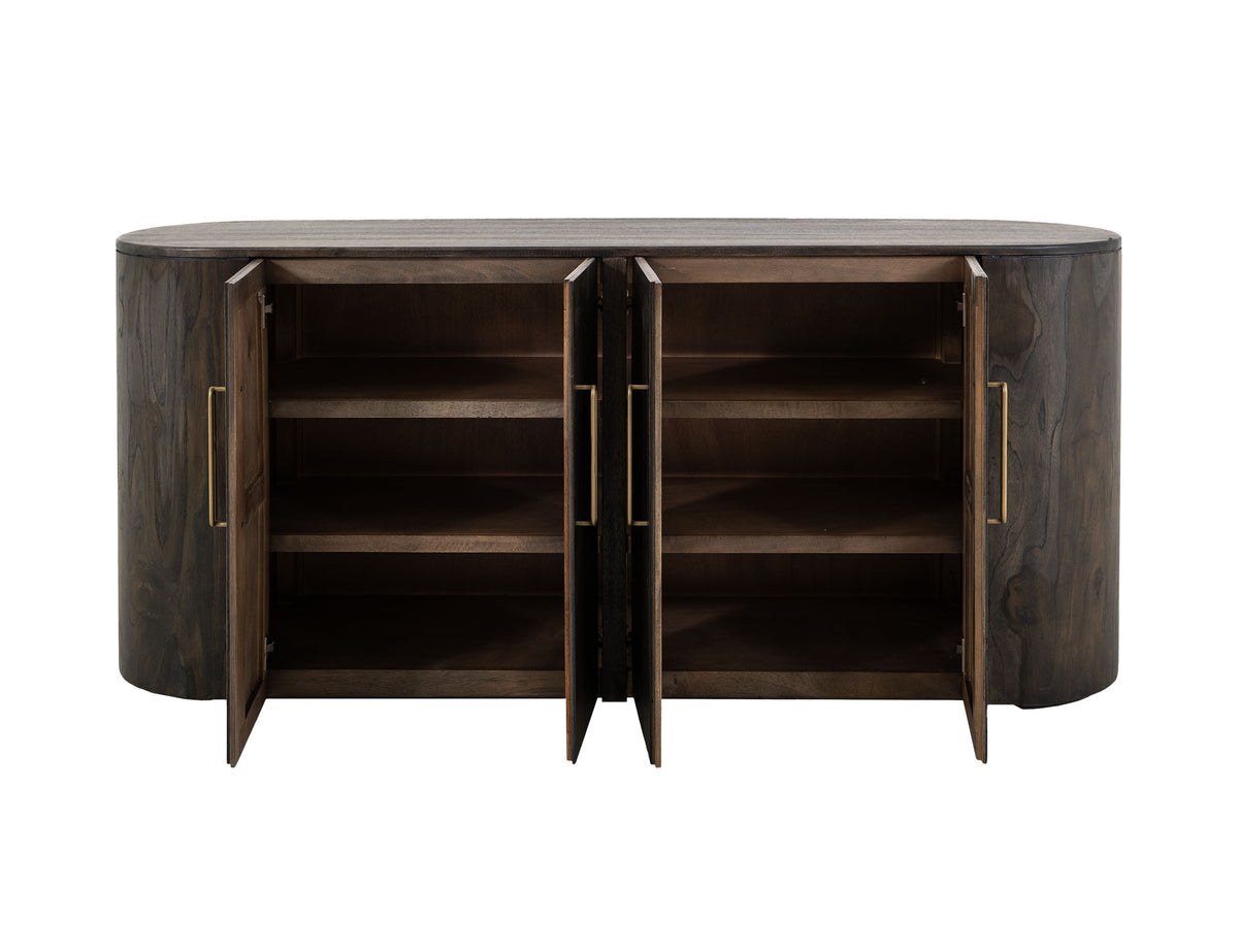Black Balam Console, Black, 4 Doors