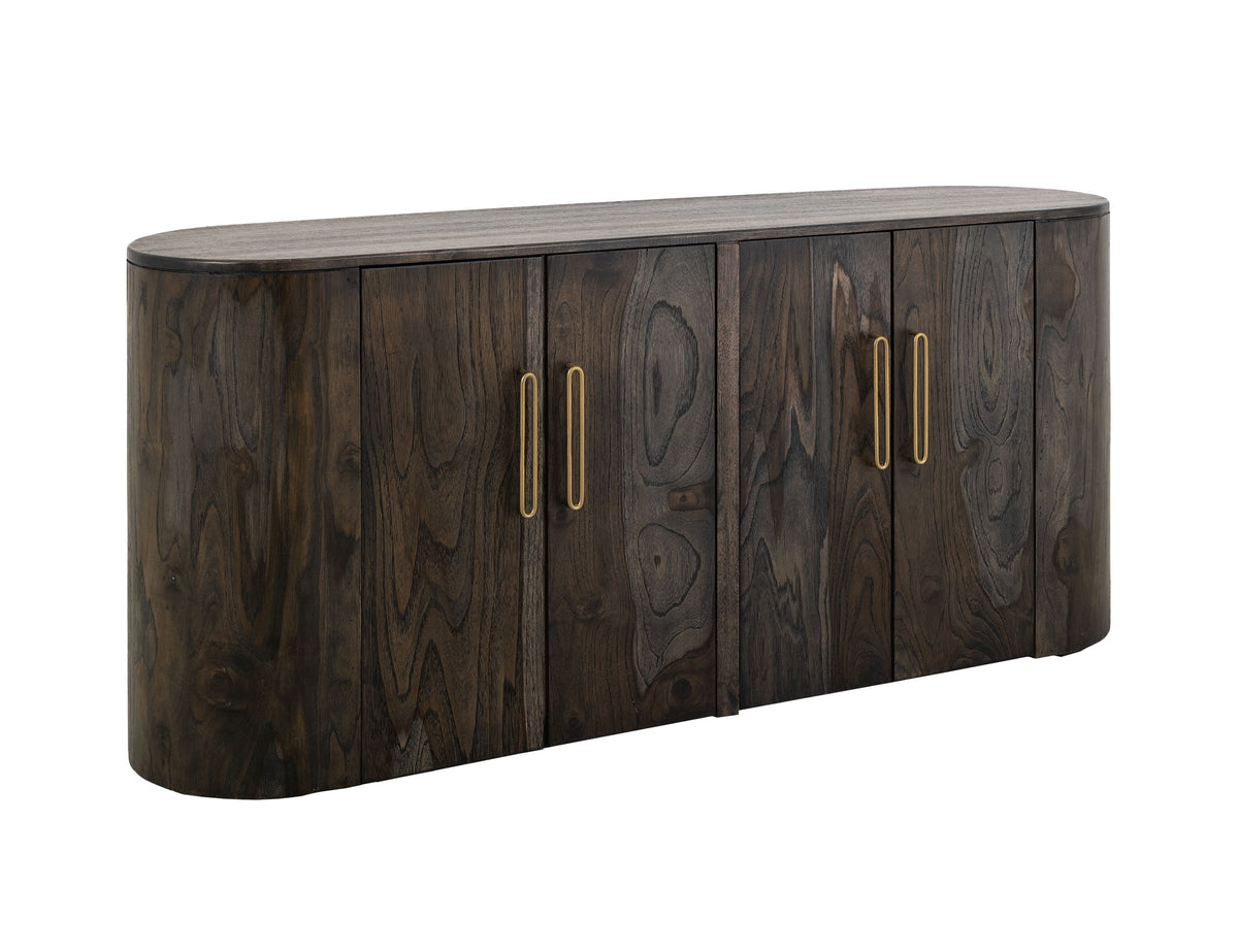 Black Balam Console, Black, 4 Doors