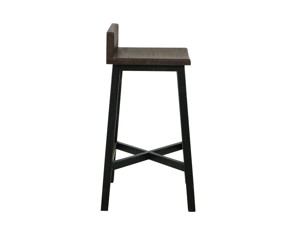 Pueblo Stool, Brown, 30" Wooden
