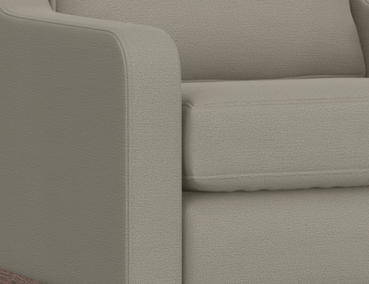 Samba Loveseat, Gray, Wooden Frame & Base - IUP298-LOV-151
