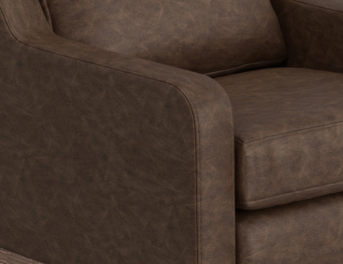 Samba Sofa, Brown, Wooden Frame & Base - IUP298-SOF-212