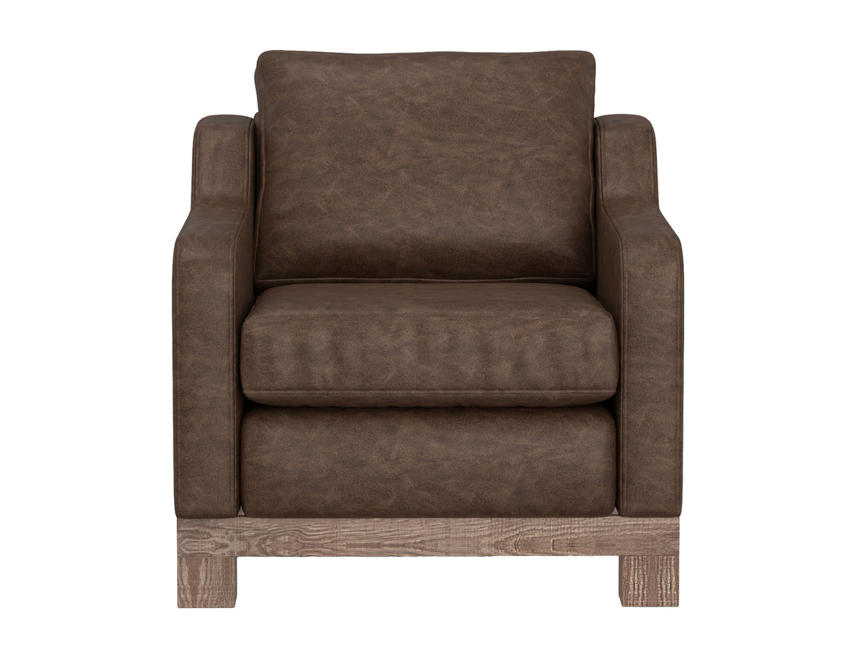 Samba Armchair, Brown, Wooden Frame & Base - IUP298-ACH-212